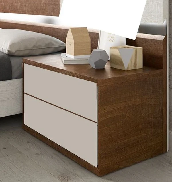 كمود 2 درج 55×45 سم – بيج ابيض– KmO11