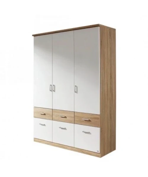 دولاب ملابس 3 ضلفة 220×160 سم – ابيض بيج – DHL-01