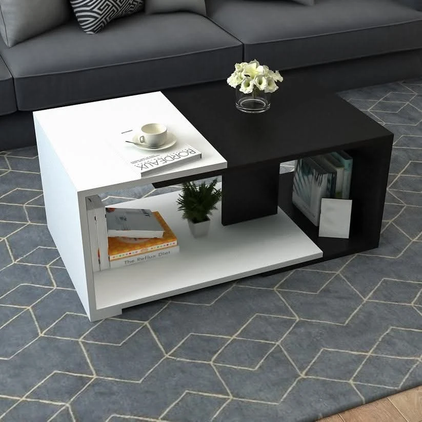 ترابيزة انترية 90×50 سم –اسود *ابيض – TA358