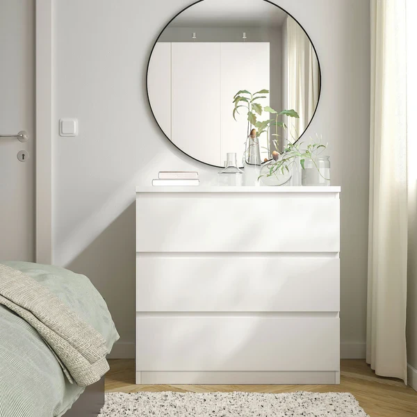 وحدة ادراج 3 درج 42×70 سم – ابيض – KmO17